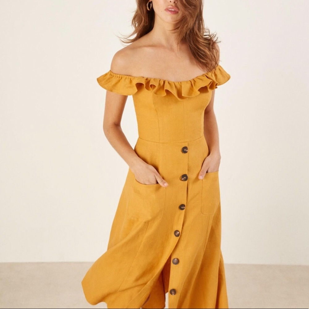 Reformation Hattie Linen Dress